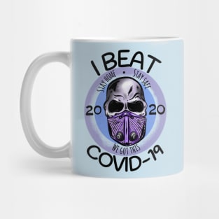 I Beat Covid Mug